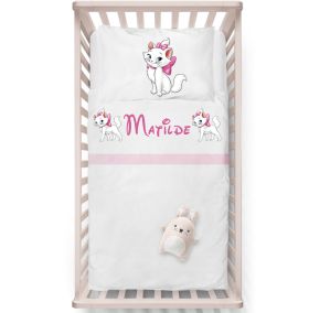 3 Pezzi Con Ricamo Nome, 100% Cotone Made In Italy