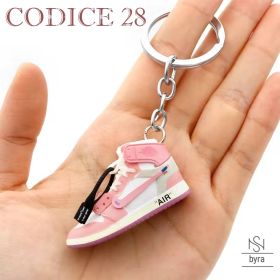Set 6 Portachiavi Mini Sneaker In PVC – Portachiavi A Forma Di Scarpa Colorati Per Donna E Ragazza